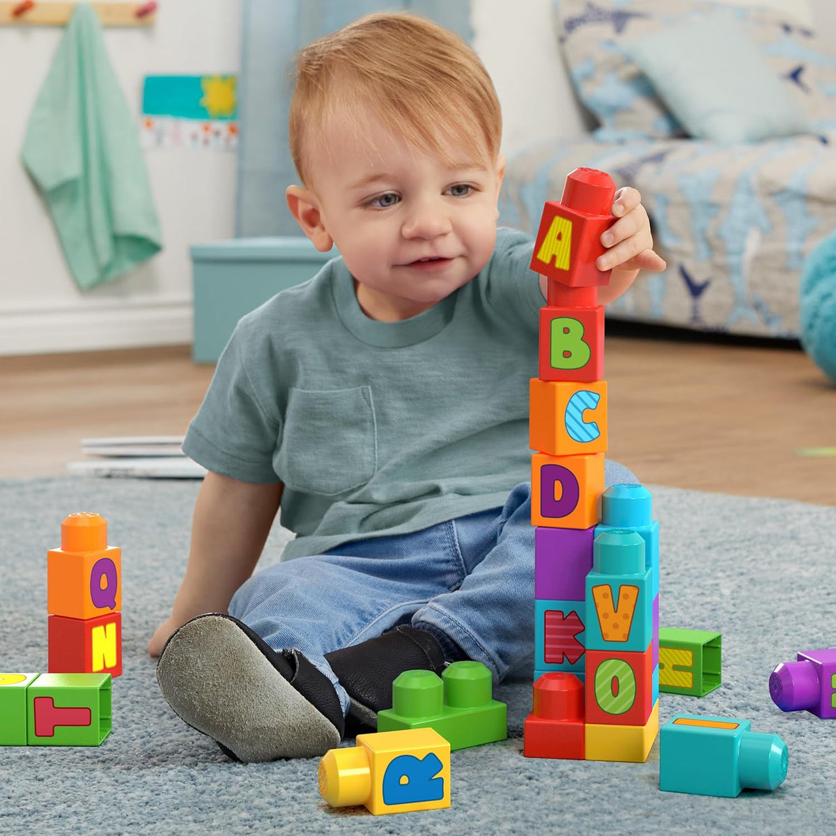 MEGA Bloks ABC Building Bag Block Toy - Good Games