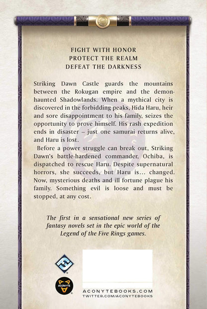 Aconyte Curse of Honor: Legend of the Five Rings Novel - Good Games