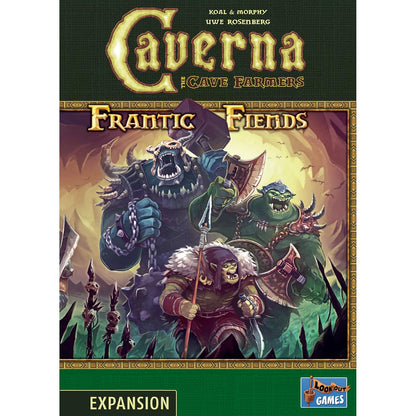 Caverna: Frantic Fiends Expansion tile and token components
