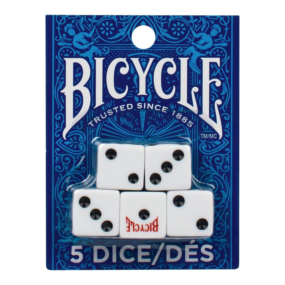 Bicycle Games Accessories: Bicycle 5 Count Dice