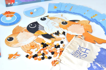 The Finest Fish detailed setup and game pieces