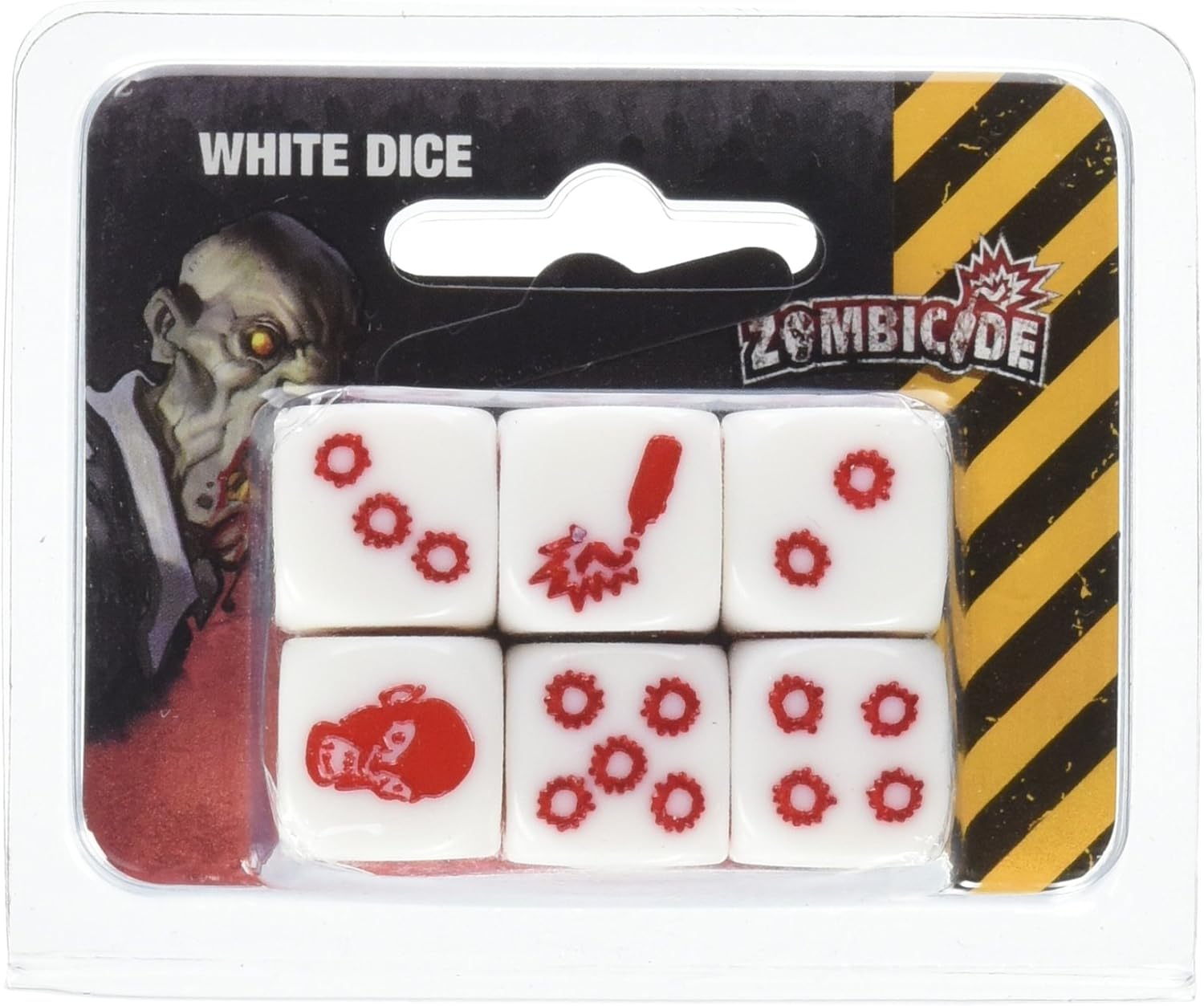 Packaging image for CMON Zombicide D6 Dice 6-Piece Set