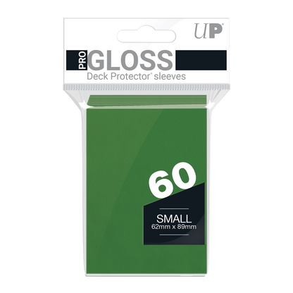 Ultra Pro UP82966 PRO-Gloss Small Deck Protector Sleeves 60-Piece Set - Green - Good Games