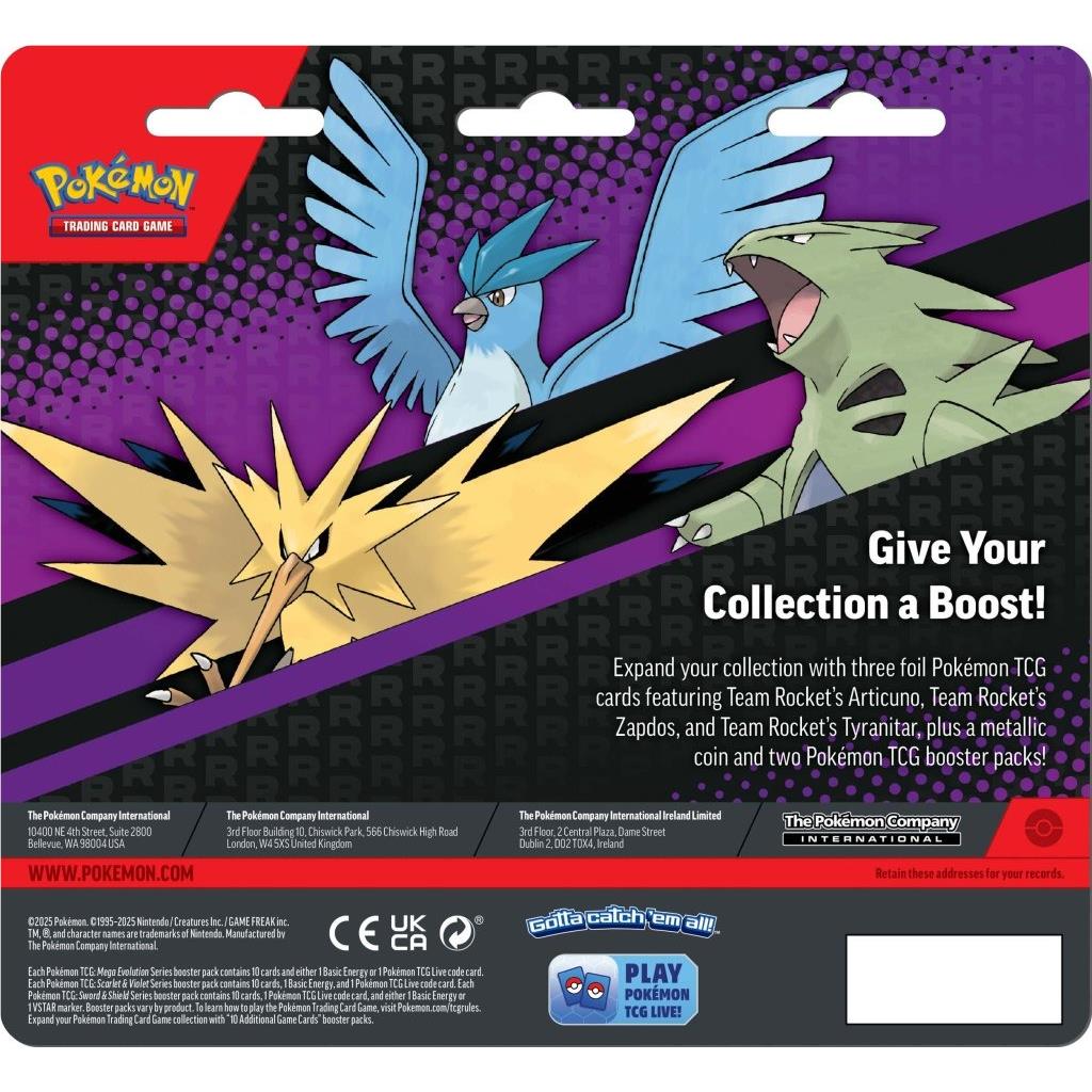 Pokemon TCG: Enhanced 2-Pack Blister (Team Rocket&#39;s Articune, Zapdos, and Tyranitar)