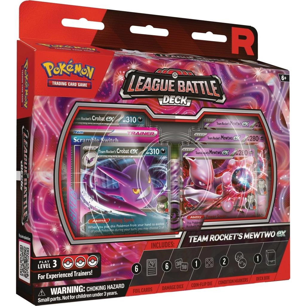 Pokémon TCG: Team Rocket’s Mewtwo ex League Battle Deck (Preorder)