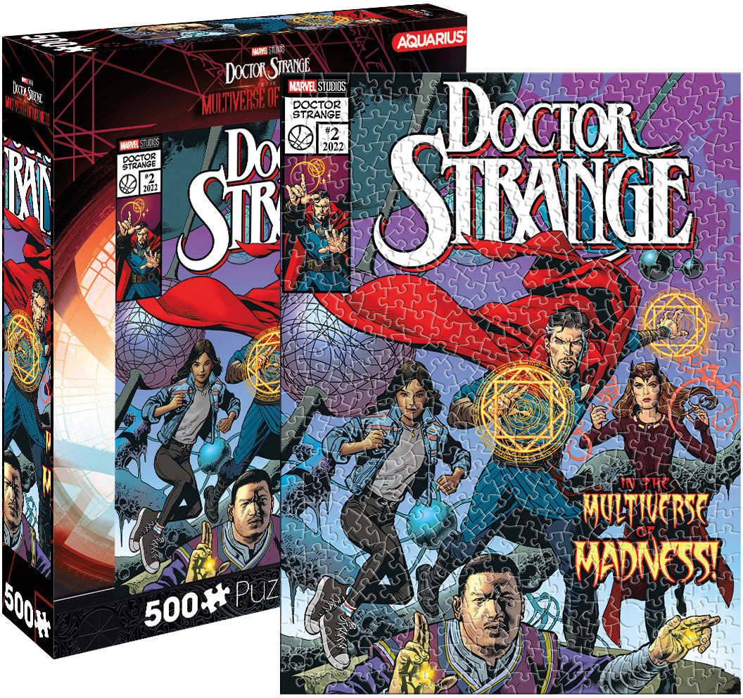 Doctor Strange in the Multiverse of Madness 500 piece puzzle with movie poster design