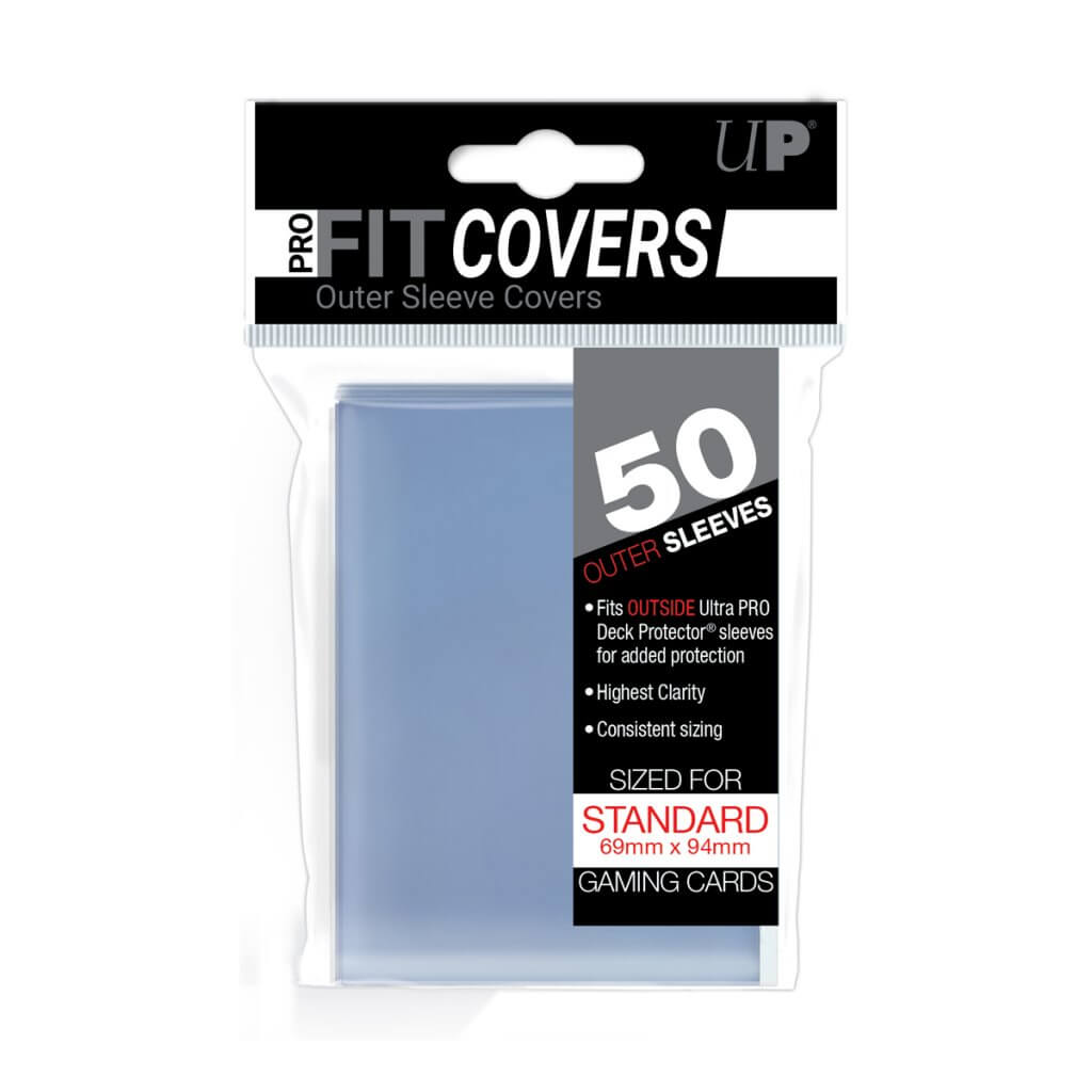Ultra Pro Pro-Fit Covers 50 pack of clear outer sleeves for standard 69mm x 94mm gaming cards