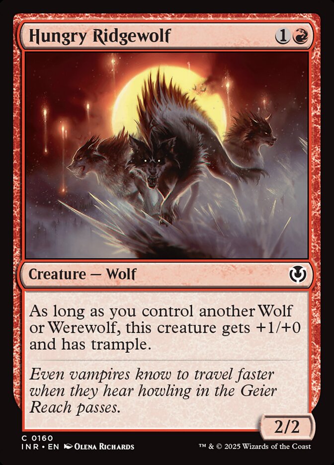 Hungry Ridgewolf 160 (Innistrad Remastered)  - Foil