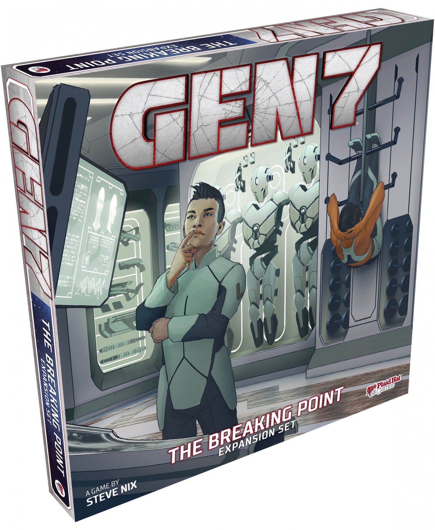 Gen 7 The Breaking Point board game expansion box with futuristic setting illustration