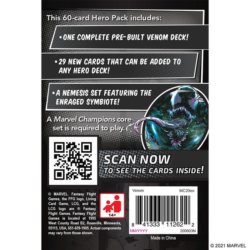 Fantasy Flight Games Marvel Champions: The Card Game - Venom Hero Pack - Good Games