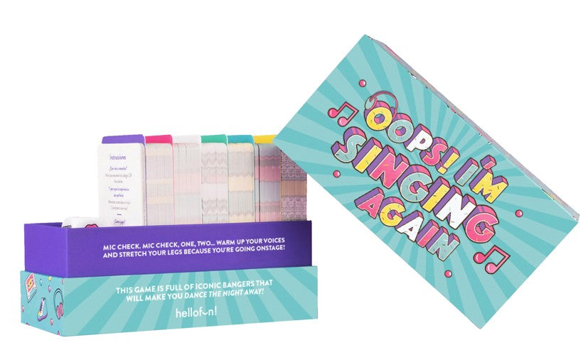 Hello Fun Studios Oops I&#39;m Singing Again Party Card Game