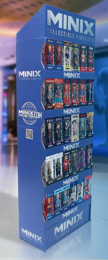 Empty Minix stand display unit for showcasing figures