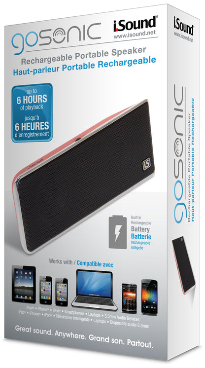 iSound - Gosonic Wired Speaker - Red