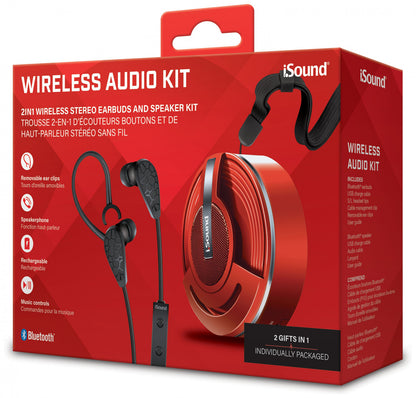 iSound - Bluetooth Wireless Audio Kit - Red - Good Games
