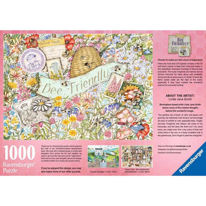 Ravensburger Bee Friendly Puzzle 1000 Pieces packaging box back view