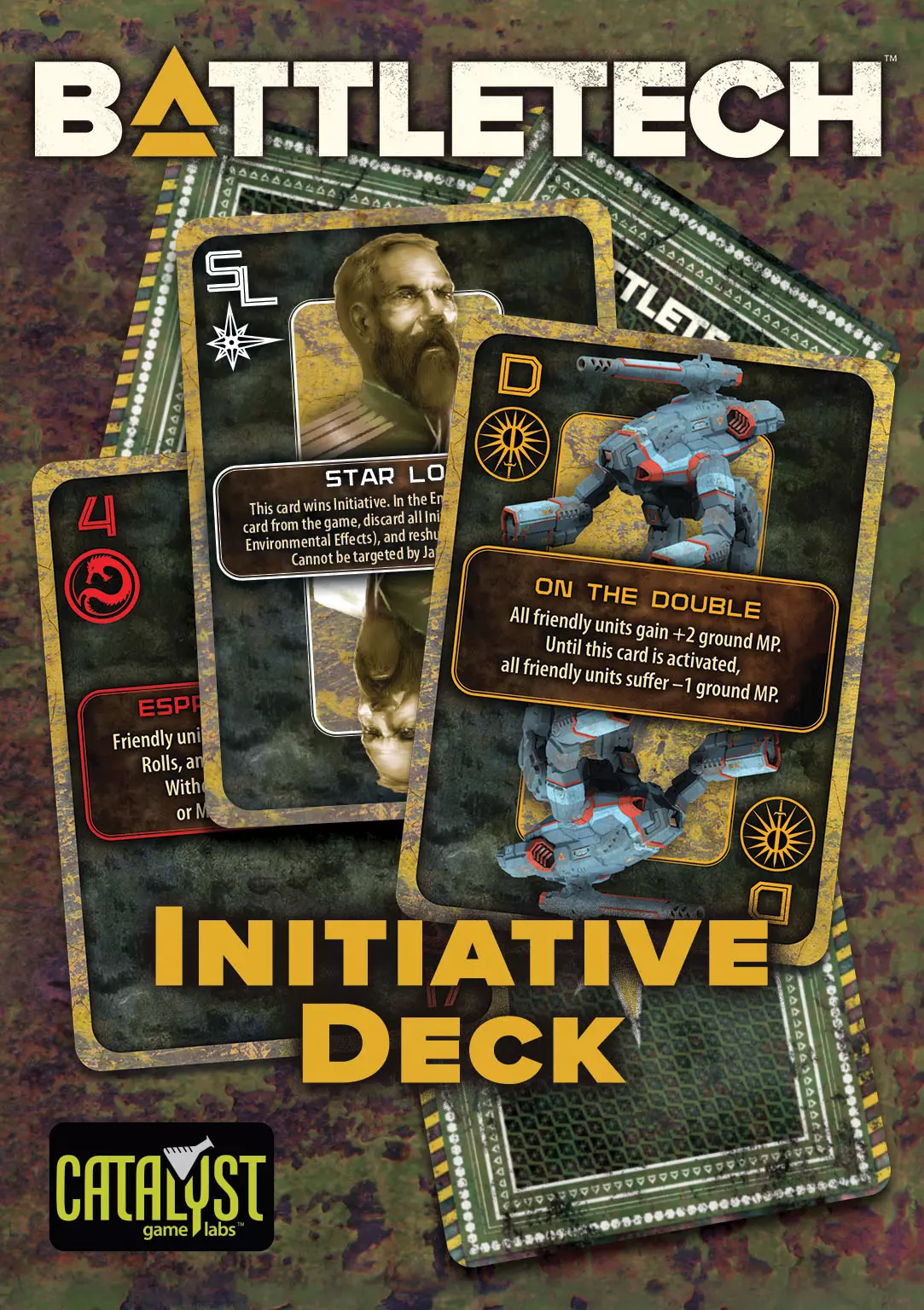 BattleTech Initiative Deck card game retail pack front illustration
