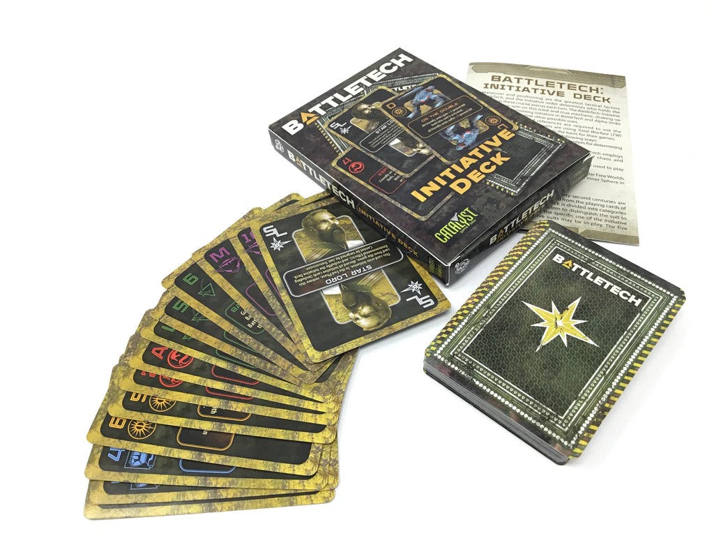 BattleTech Initiative Deck box and cards spread out for display