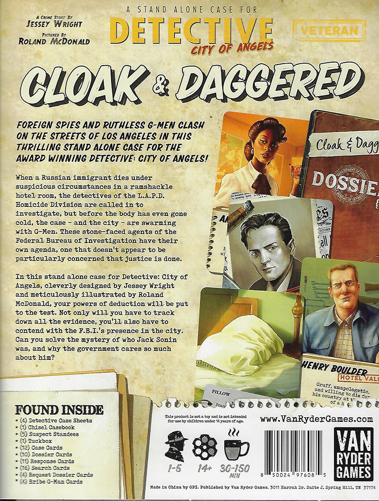 Game back case pack close-up of details and barcode