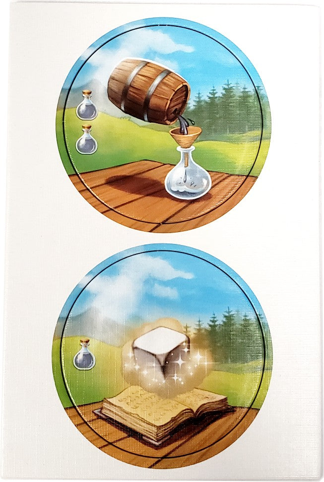 Expansion components including new spell cards and tokens