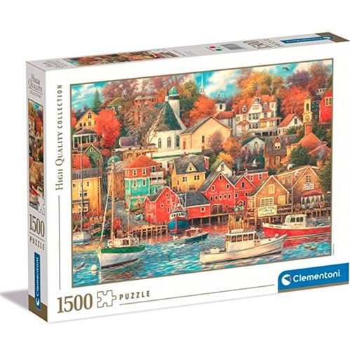 Clementoni - Good Time Harbor 1500 Piece Jigsaw - Good Games