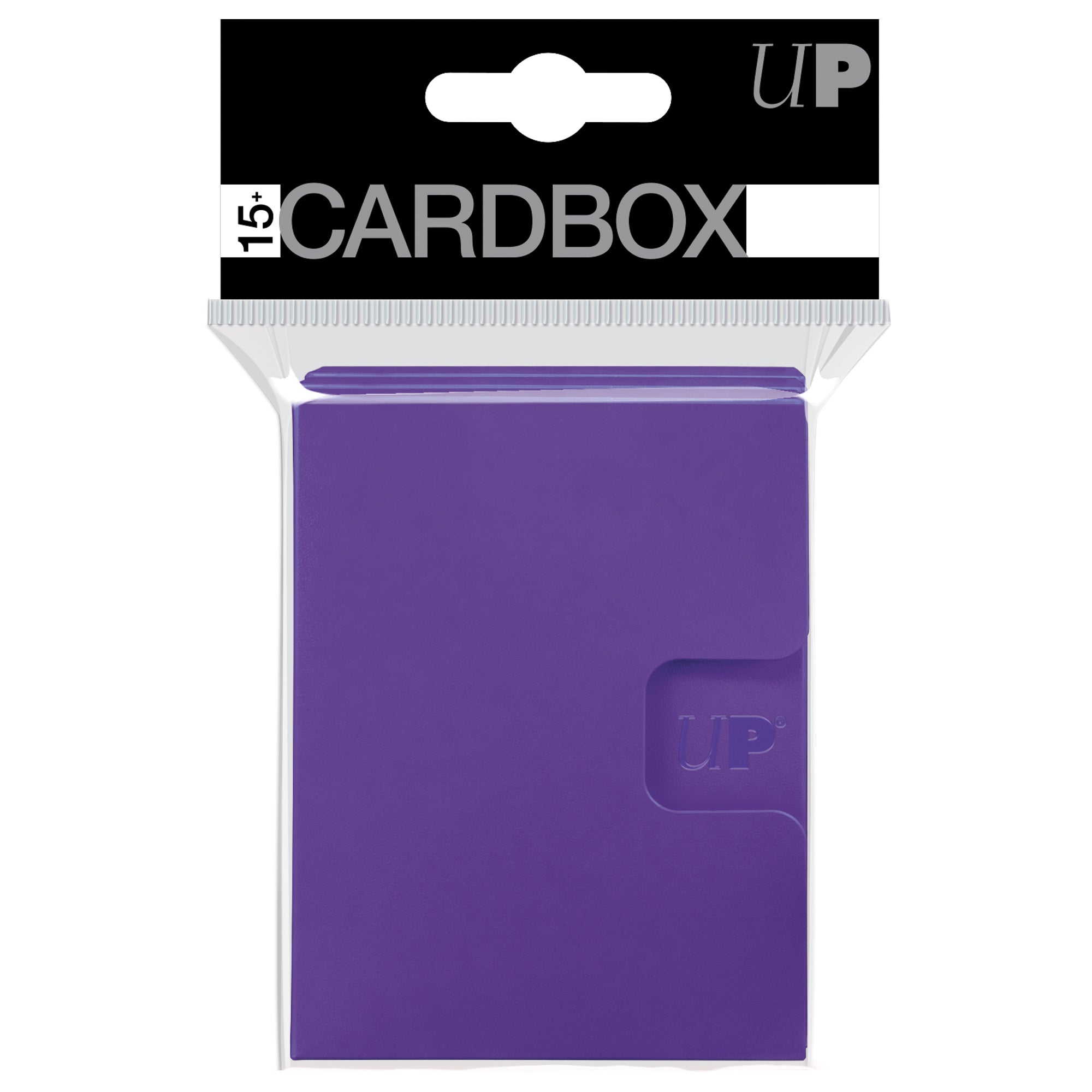 Purple Ultra Pro PRO 15+ card box, sealed in clear plastic packaging
