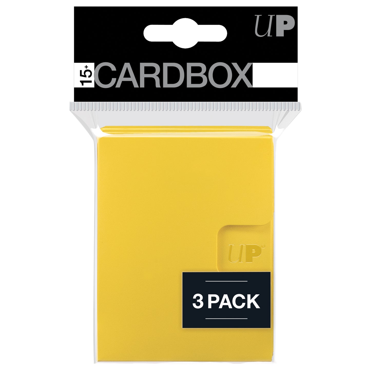Ultra Pro PRO 15+ Card Box 3-Pack - Yellow - Good Games