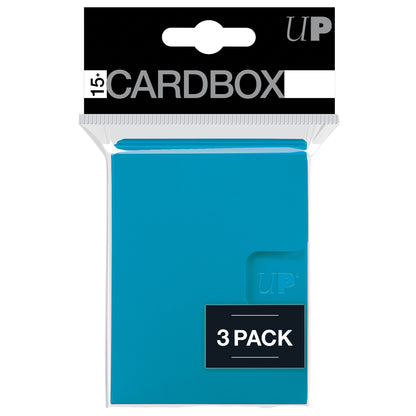 Ultra Pro - UP85542 PRO 15+ Card Box 3-Piece - Light Blue - Good Games