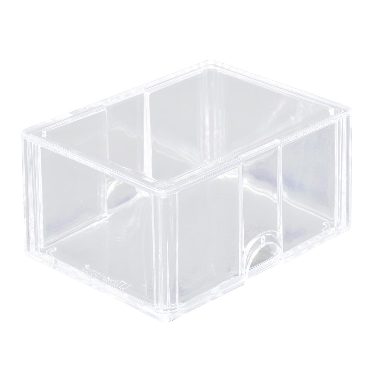 Ultra Pro UP81723 Diamond Corner Card Storage Box for 100 Cards - Clear - Good Games