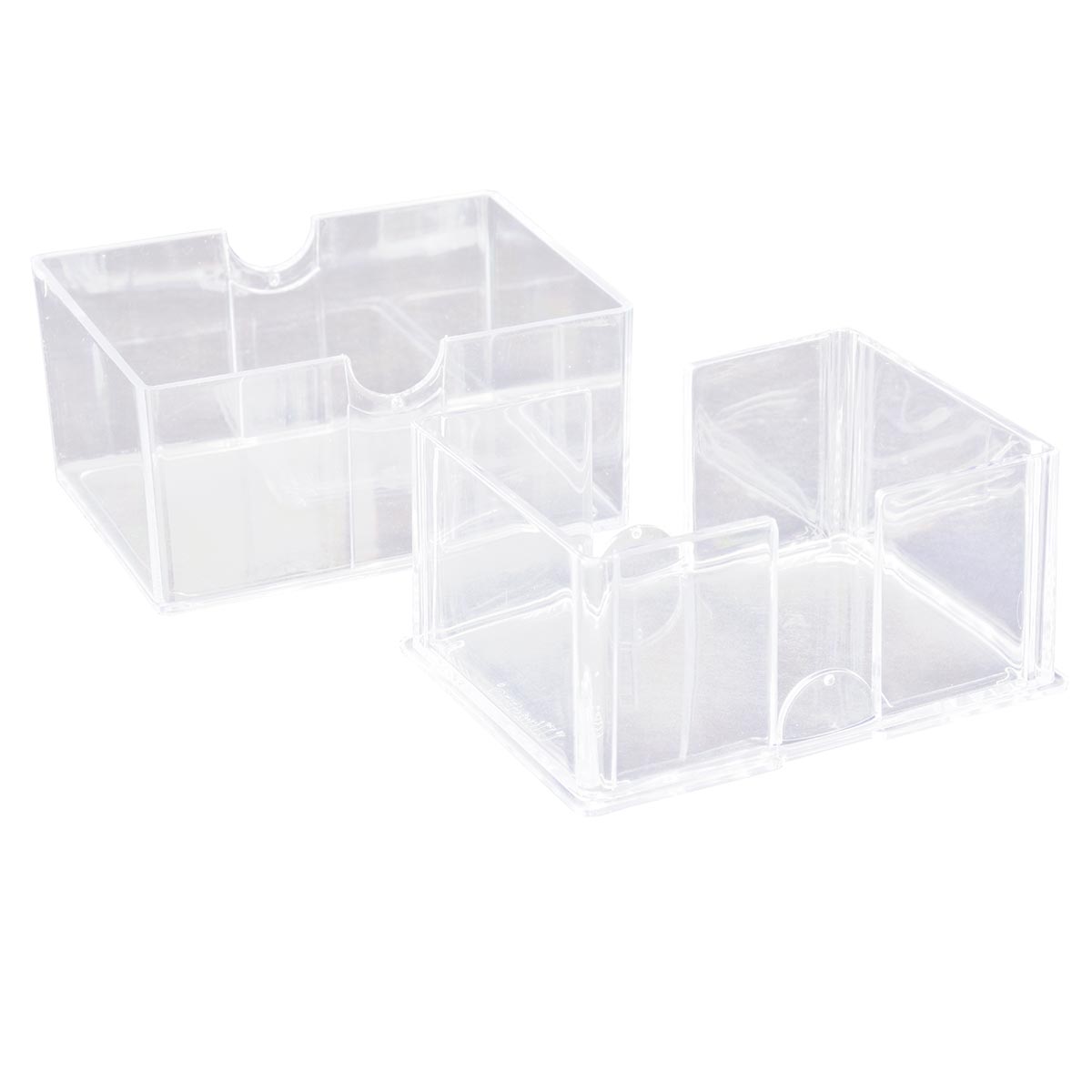 Ultra Pro UP81723 Diamond Corner Card Storage Box for 100 Cards - Clear - Good Games