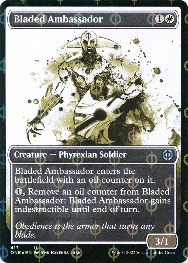Bladed Ambassador 417/271 (Phyrexia: All Will Be One)  - Showcase Compleat Foil