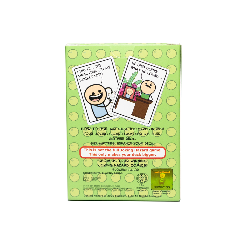 Back view of Joking Hazard Deck Enhancement #4 game box