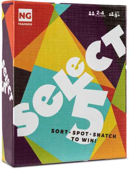 Box cover of Select 5 card game