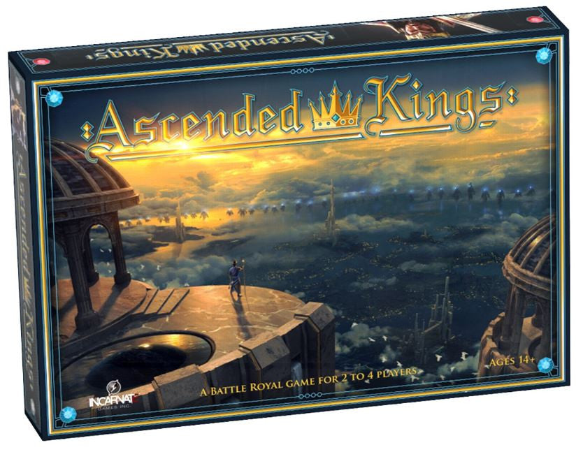 Box for the Ascended Kings battle royal game for 2 to 4 players ages 14