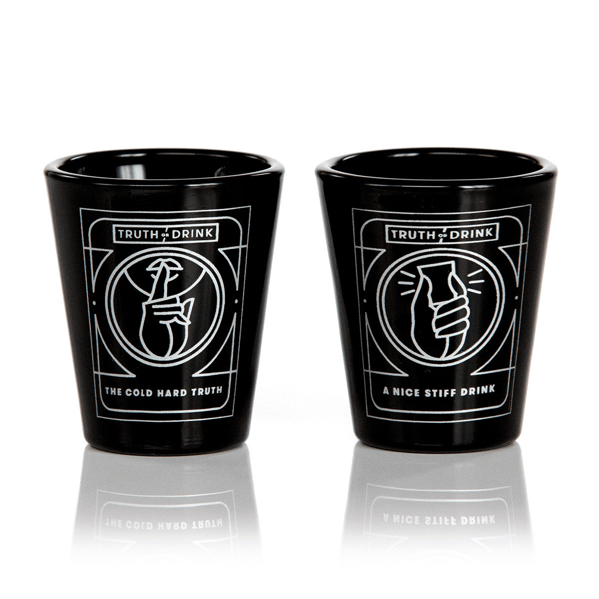 Cut - Truth or Drink Shot Glasses 52 ml - Black - Good Games