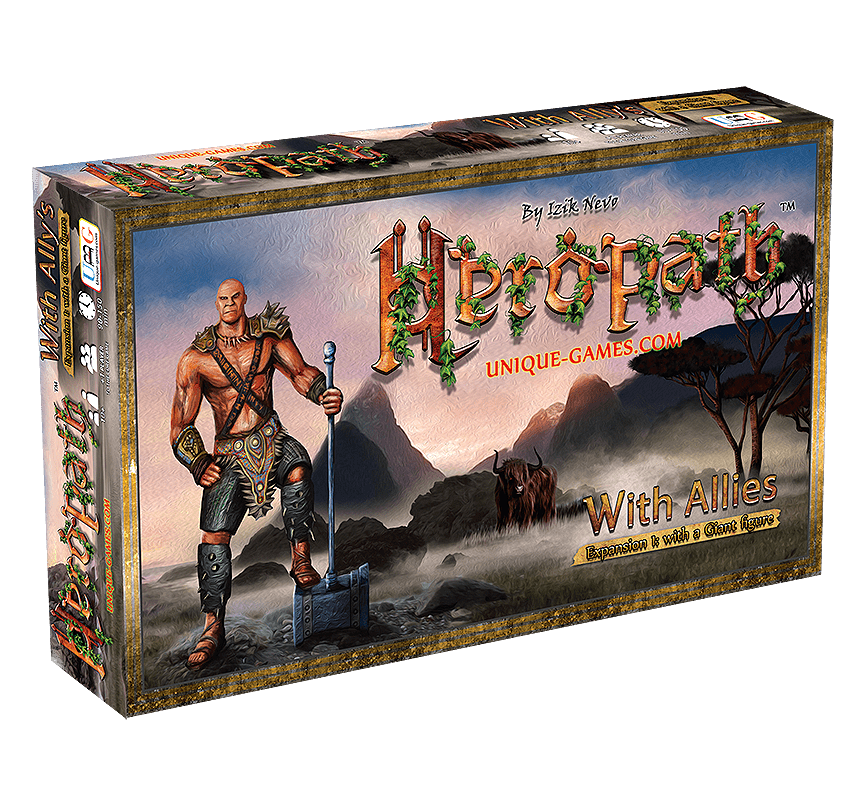 Heropath: Dragon Roar – With Allies Expansion #1 retail box with fantasy-themed artwork