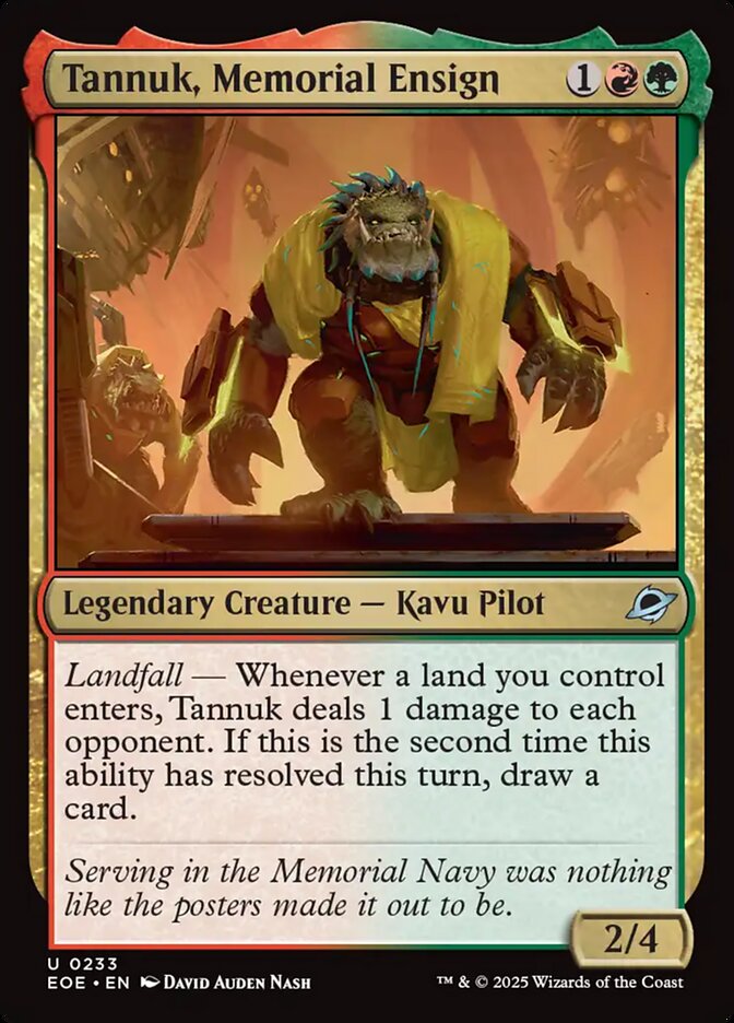 Tannuk, Memorial Ensign 233 (Edge of Eternities)  - Foil
