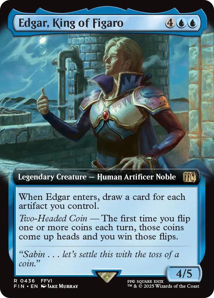 Edgar, King of Figaro 436/309 (FINAL FANTASY)  - Extended Art