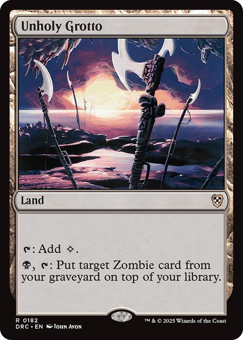 Unholy Grotto 182/187 (Commander: Aetherdrift) 