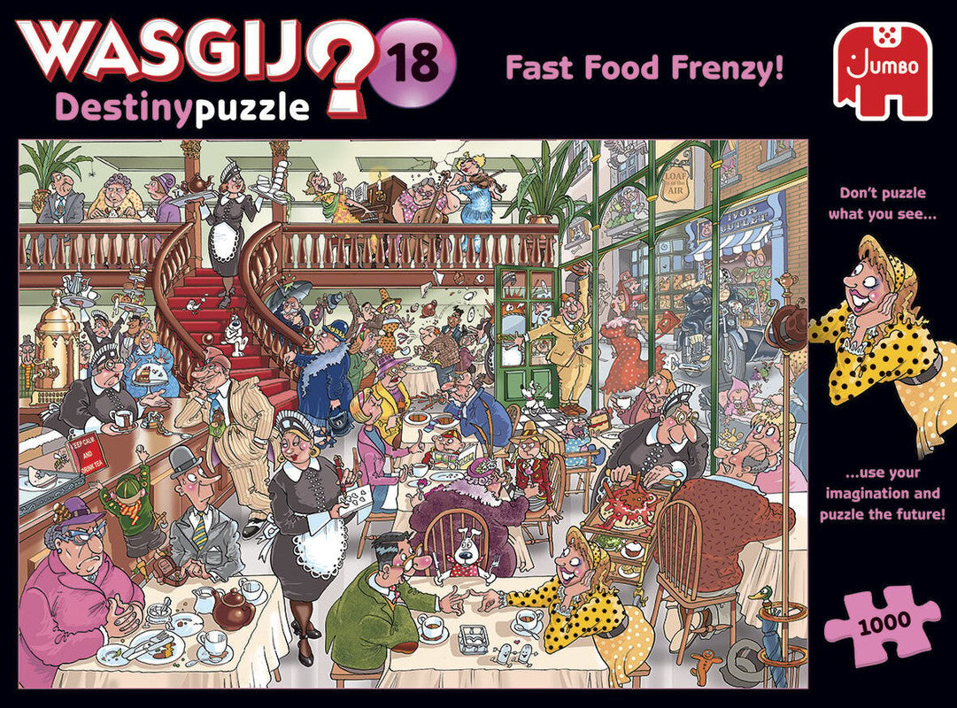Wasgij? Destiny 18 - Fast Food Frenzy! 1000 piece jigsaw - Good Games