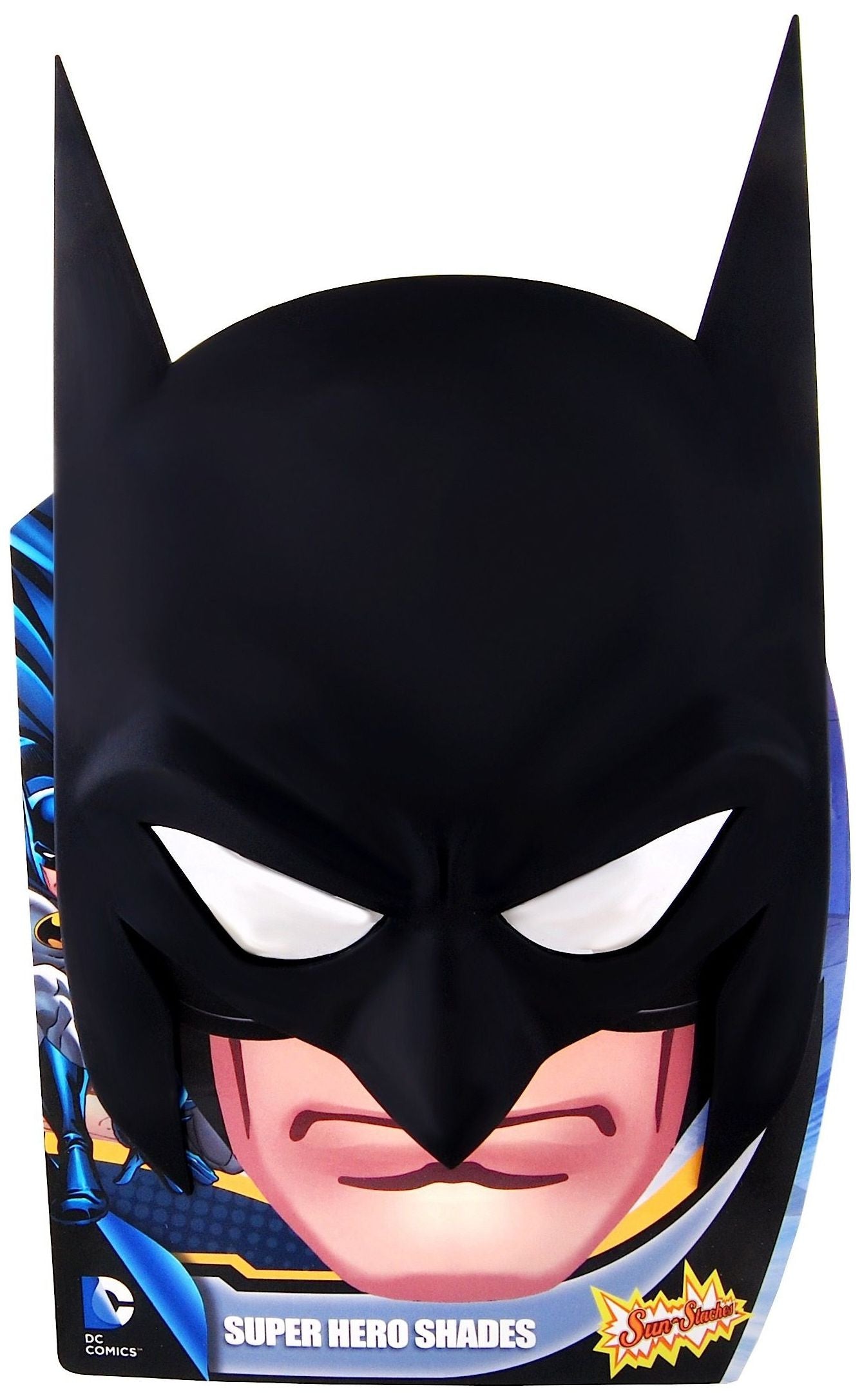 Batman black super hero eye shades costume glasses and mask for kids