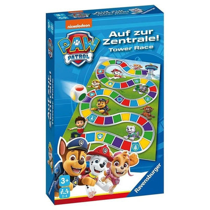 Paw Patrol Race the Tower! Game packaging box front view