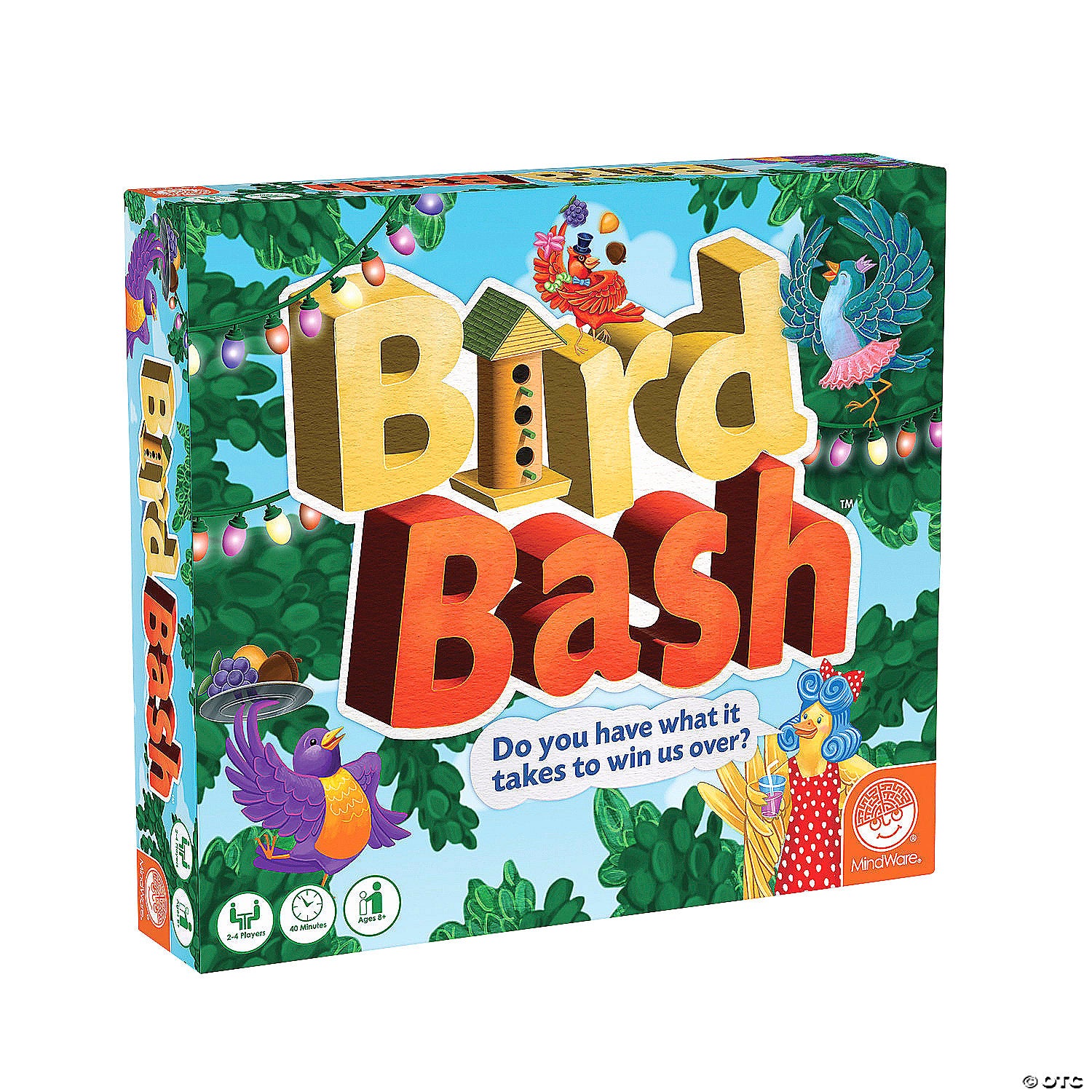 MindWare: Bird Bash game box featuring vibrant bird-themed artwork