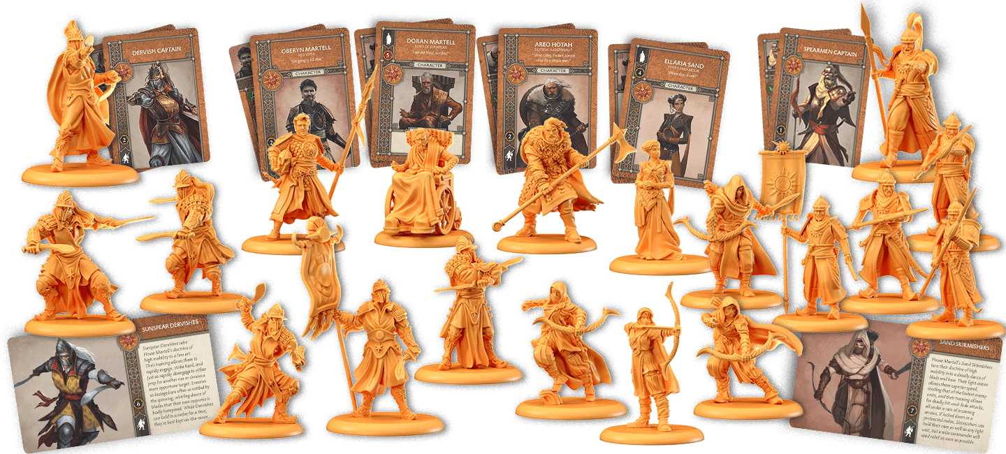 A Song of Ice & Fire: Tabletop Miniatures Game – Martell Starter Set - Good Games