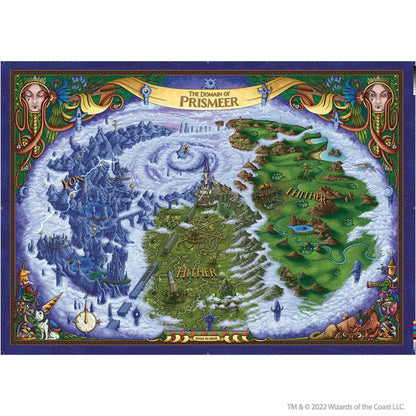 D&D Icons of the Realms The Domain of Prismeer and The Witchlight Carnival Wall Map - Good Games