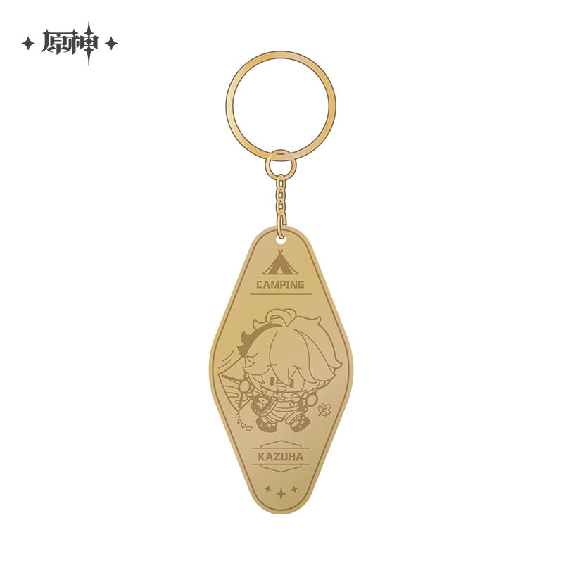 Genshin Impact Go Camping! Series Metal Keychain - Good Games