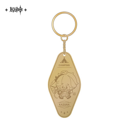 Genshin Impact Go Camping! Series Metal Keychain - Good Games