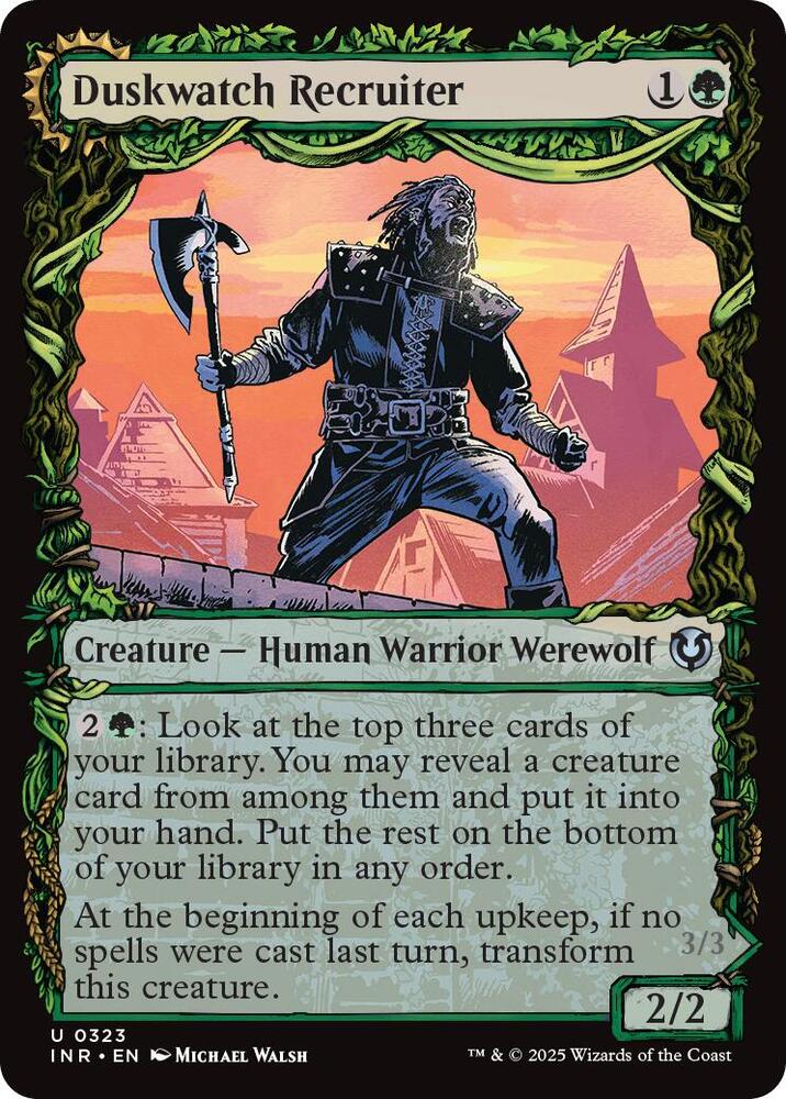 Duskwatch Recruiter // Krallenhorde Howler 323/287 (Innistrad Remastered)  - Showcase