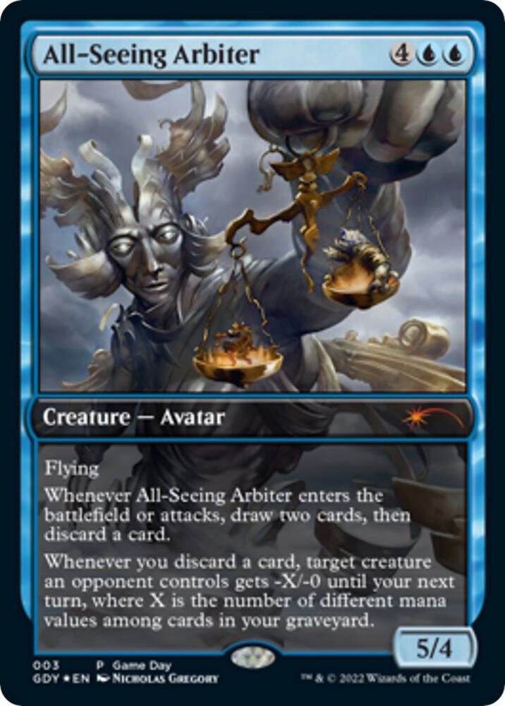 All-Seeing Arbiter 3/9 (Game Day & Store Championship Promos)  - Full Art Foil