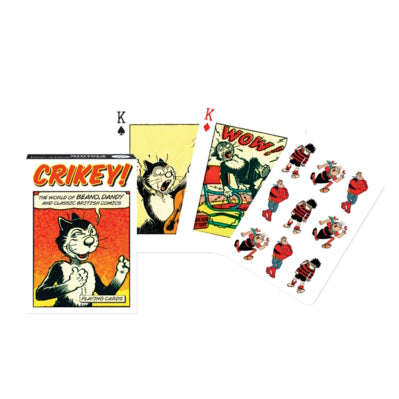 Crikey Vintage Comic Art Poker