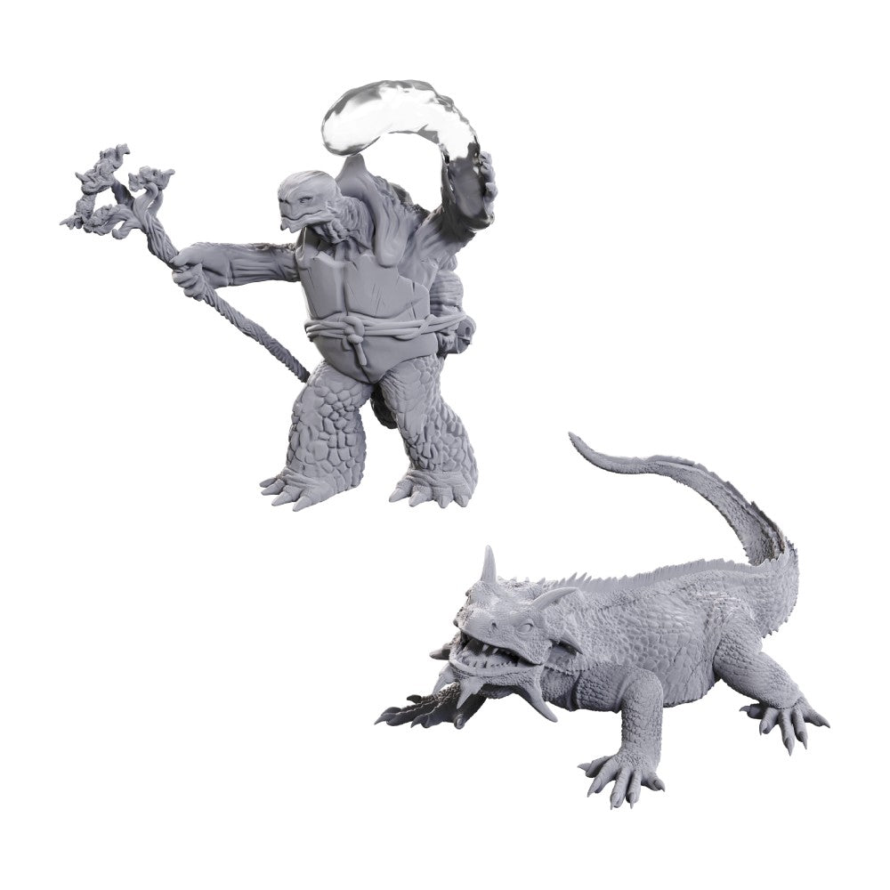 Dungeons &amp; Dragons Nolzurs Marvelous Miniatures: Tortle Druid &amp; Wild Shape Giant Lizard - Good Games